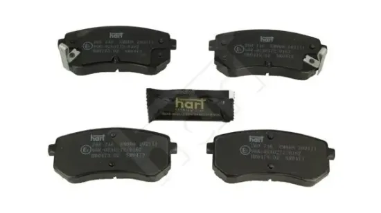 Bremsbelagsatz, Scheibenbremse Hinterachse HART 260 746 Bild Bremsbelagsatz, Scheibenbremse Hinterachse HART 260 746