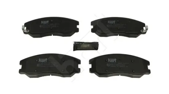 Bremsbelagsatz, Scheibenbremse Vorderachse HART 260 762 Bild Bremsbelagsatz, Scheibenbremse Vorderachse HART 260 762