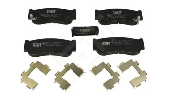 Bremsbelagsatz, Scheibenbremse Hinterachse HART 260 767 Bild Bremsbelagsatz, Scheibenbremse Hinterachse HART 260 767