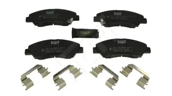 Bremsbelagsatz, Scheibenbremse Vorderachse HART 260 768 Bild Bremsbelagsatz, Scheibenbremse Vorderachse HART 260 768