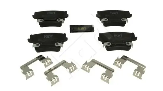 Bremsbelagsatz, Scheibenbremse Hinterachse HART 261 586 Bild Bremsbelagsatz, Scheibenbremse Hinterachse HART 261 586