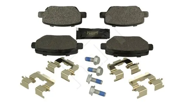 Bremsbelagsatz, Scheibenbremse Hinterachse HART 261 588