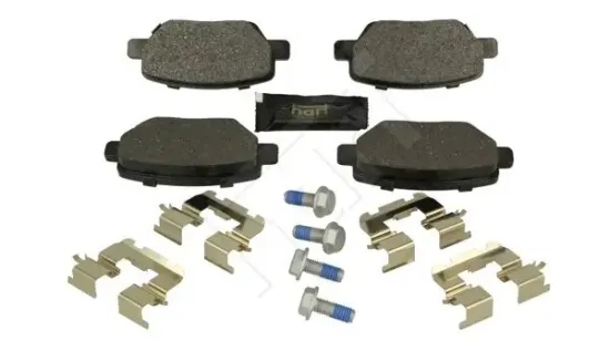 Bremsbelagsatz, Scheibenbremse Hinterachse HART 261 588 Bild Bremsbelagsatz, Scheibenbremse Hinterachse HART 261 588