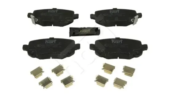 Bremsbelagsatz, Scheibenbremse Hinterachse HART 261 585 Bild Bremsbelagsatz, Scheibenbremse Hinterachse HART 261 585