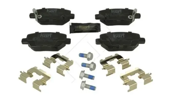 Bremsbelagsatz, Scheibenbremse Hinterachse HART 261 588 Bild Bremsbelagsatz, Scheibenbremse Hinterachse HART 261 588