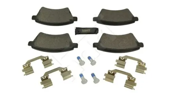 Bremsbelagsatz, Scheibenbremse Vorderachse HART 260 884 Bild Bremsbelagsatz, Scheibenbremse Vorderachse HART 260 884