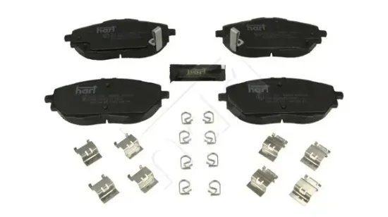 Bremsbelagsatz, Scheibenbremse Vorderachse HART 261 186 Bild Bremsbelagsatz, Scheibenbremse Vorderachse HART 261 186