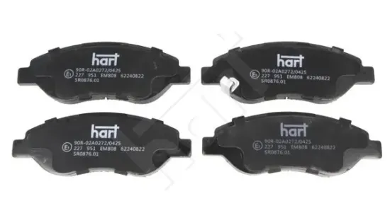 Bremsbelagsatz, Scheibenbremse Vorderachse HART 227 951 Bild Bremsbelagsatz, Scheibenbremse Vorderachse HART 227 951