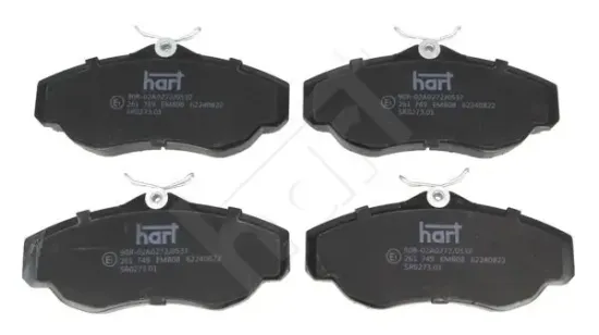 Bremsbelagsatz, Scheibenbremse Vorderachse HART 261 749 Bild Bremsbelagsatz, Scheibenbremse Vorderachse HART 261 749