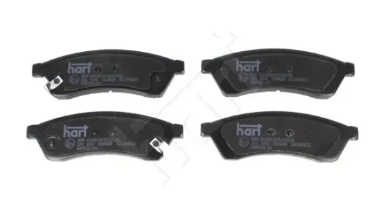 Bremsbelagsatz, Scheibenbremse Hinterachse HART 261 834 Bild Bremsbelagsatz, Scheibenbremse Hinterachse HART 261 834