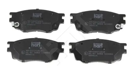 Bremsbelagsatz, Scheibenbremse Vorderachse HART 261 847 Bild Bremsbelagsatz, Scheibenbremse Vorderachse HART 261 847