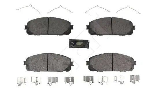 Bremsbelagsatz, Scheibenbremse Vorderachse HART 260 829 Bild Bremsbelagsatz, Scheibenbremse Vorderachse HART 260 829