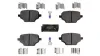 Bremsbelagsatz, Scheibenbremse Hinterachse HART 261 663