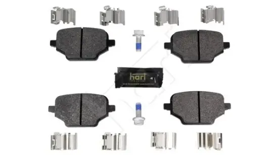 Bremsbelagsatz, Scheibenbremse Hinterachse HART 261 663 Bild Bremsbelagsatz, Scheibenbremse Hinterachse HART 261 663