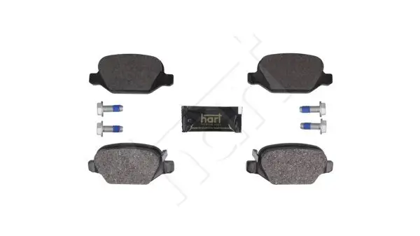 Bremsbelagsatz, Scheibenbremse Hinterachse HART 261 750