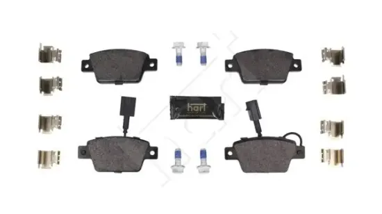 Bremsbelagsatz, Scheibenbremse Hinterachse HART 261 839 Bild Bremsbelagsatz, Scheibenbremse Hinterachse HART 261 839