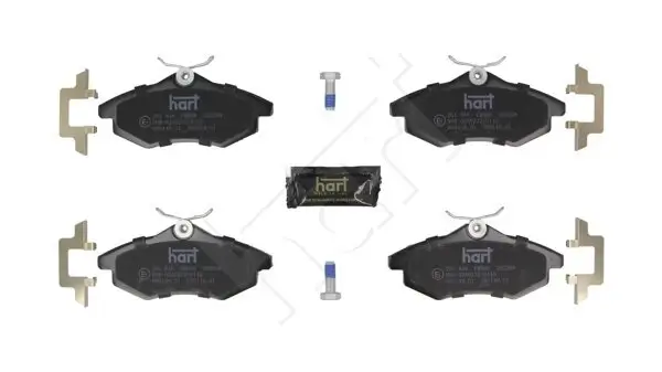 Bremsbelagsatz, Scheibenbremse Vorderachse HART 261 848