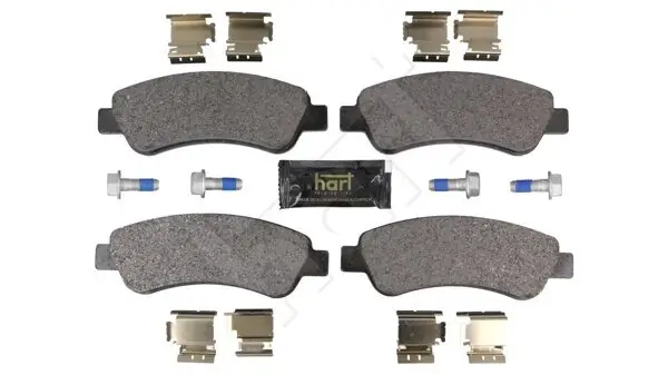 Bremsbelagsatz, Scheibenbremse Hinterachse HART 262 197