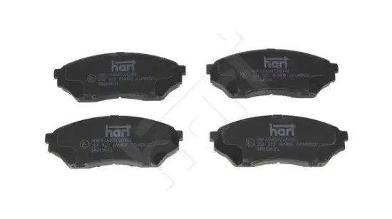 Bremsbelagsatz, Scheibenbremse Vorderachse HART 256 522 Bild Bremsbelagsatz, Scheibenbremse Vorderachse HART 256 522