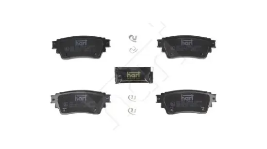 Bremsbelagsatz, Scheibenbremse Hinterachse HART 260 772 Bild Bremsbelagsatz, Scheibenbremse Hinterachse HART 260 772