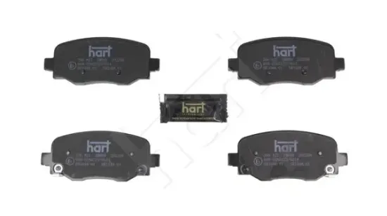 Bremsbelagsatz, Scheibenbremse Hinterachse HART 260 821 Bild Bremsbelagsatz, Scheibenbremse Hinterachse HART 260 821