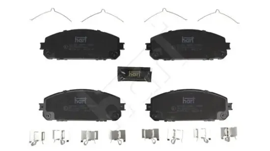 Bremsbelagsatz, Scheibenbremse Vorderachse HART 260 829 Bild Bremsbelagsatz, Scheibenbremse Vorderachse HART 260 829
