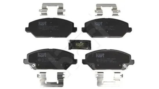 Bremsbelagsatz, Scheibenbremse Vorderachse HART 260 834 Bild Bremsbelagsatz, Scheibenbremse Vorderachse HART 260 834