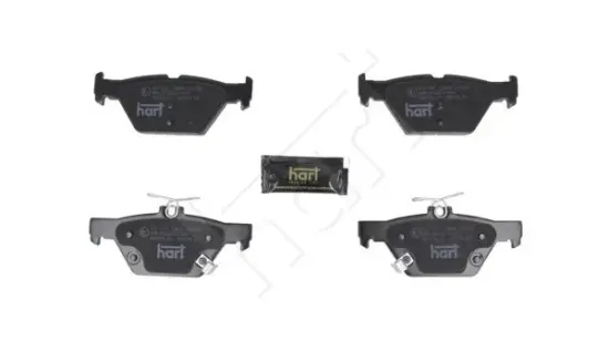 Bremsbelagsatz, Scheibenbremse Hinterachse HART 261 728 Bild Bremsbelagsatz, Scheibenbremse Hinterachse HART 261 728
