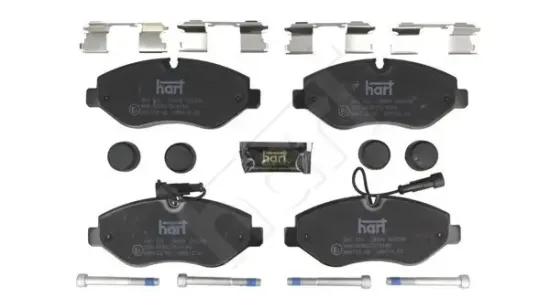 Bremsbelagsatz, Scheibenbremse Vorderachse HART 261 731 Bild Bremsbelagsatz, Scheibenbremse Vorderachse HART 261 731
