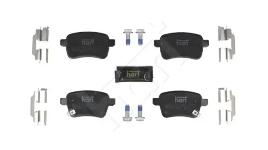 Bremsbelagsatz, Scheibenbremse Hinterachse HART 261 740 Bild Bremsbelagsatz, Scheibenbremse Hinterachse HART 261 740