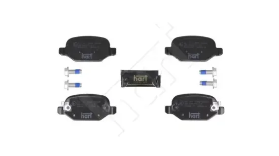 Bremsbelagsatz, Scheibenbremse Hinterachse HART 261 750 Bild Bremsbelagsatz, Scheibenbremse Hinterachse HART 261 750
