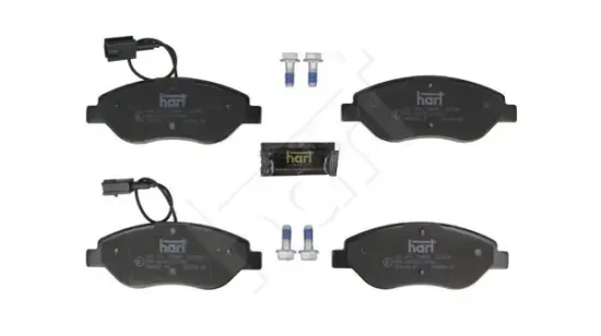 Bremsbelagsatz, Scheibenbremse Vorderachse HART 261 755 Bild Bremsbelagsatz, Scheibenbremse Vorderachse HART 261 755