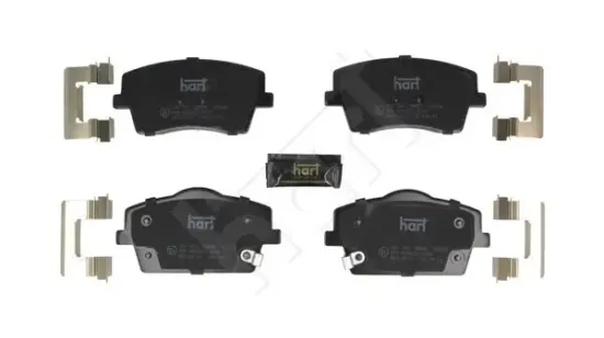Bremsbelagsatz, Scheibenbremse Vorderachse HART 261 762 Bild Bremsbelagsatz, Scheibenbremse Vorderachse HART 261 762