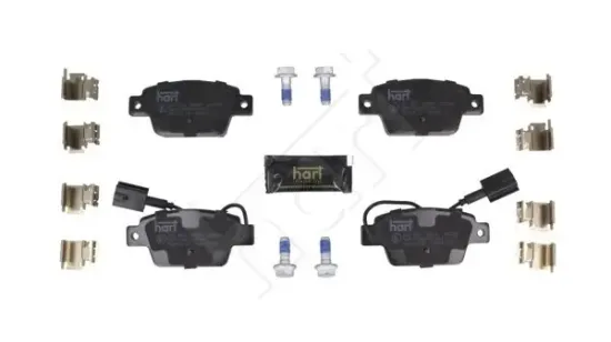 Bremsbelagsatz, Scheibenbremse Hinterachse HART 261 839 Bild Bremsbelagsatz, Scheibenbremse Hinterachse HART 261 839