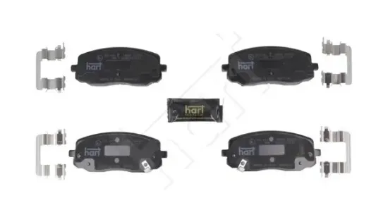 Bremsbelagsatz, Scheibenbremse Vorderachse HART 261 844 Bild Bremsbelagsatz, Scheibenbremse Vorderachse HART 261 844