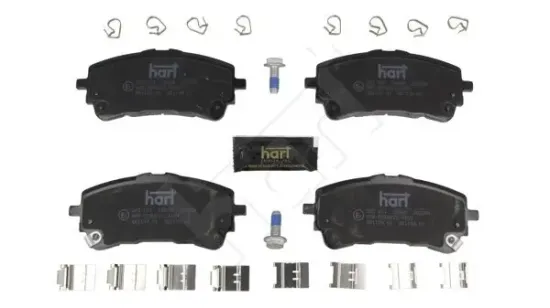 Bremsbelagsatz, Scheibenbremse Vorderachse HART 262 051 Bild Bremsbelagsatz, Scheibenbremse Vorderachse HART 262 051