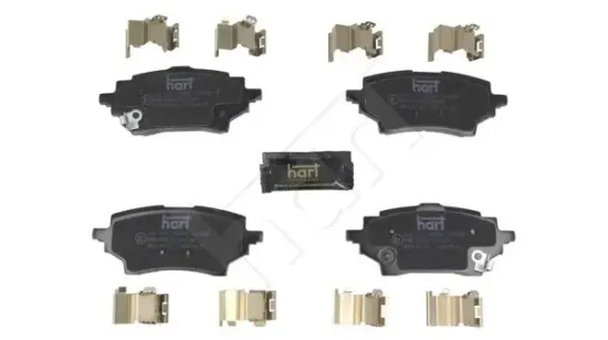 Bremsbelagsatz, Scheibenbremse Hinterachse HART 262 052 Bild Bremsbelagsatz, Scheibenbremse Hinterachse HART 262 052