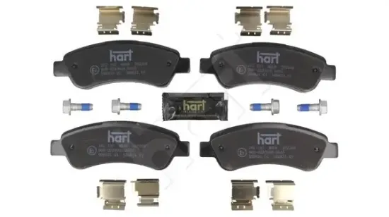Bremsbelagsatz, Scheibenbremse Hinterachse HART 262 197 Bild Bremsbelagsatz, Scheibenbremse Hinterachse HART 262 197