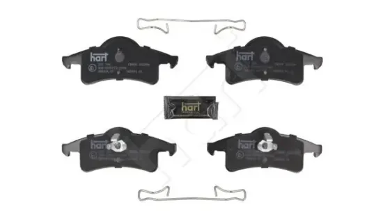 Bremsbelagsatz, Scheibenbremse Hinterachse HART 262 198 Bild Bremsbelagsatz, Scheibenbremse Hinterachse HART 262 198