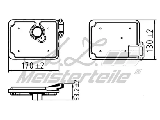 Hydraulikfilter, Automatikgetriebe A.Z. Meisterteile AZMT-41-050-1111 Bild Hydraulikfilter, Automatikgetriebe A.Z. Meisterteile AZMT-41-050-1111