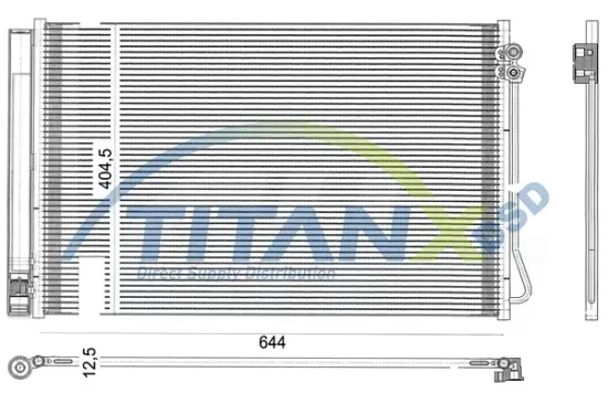 Kondensator, Klimaanlage TitanX CD319006 Bild Kondensator, Klimaanlage TitanX CD319006