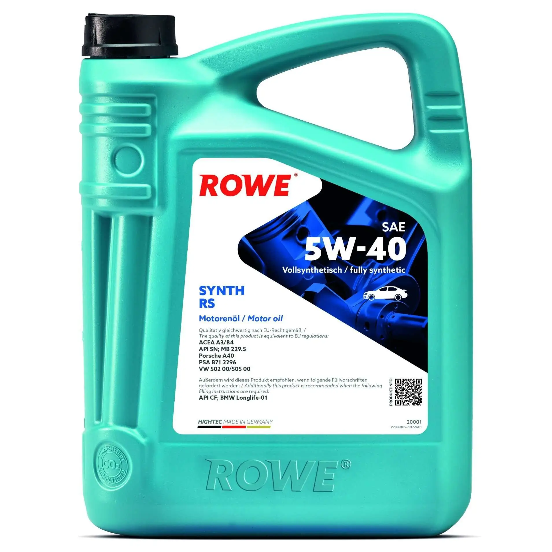 Motoröl 5W-40 5L ROWE 20001-0050-99