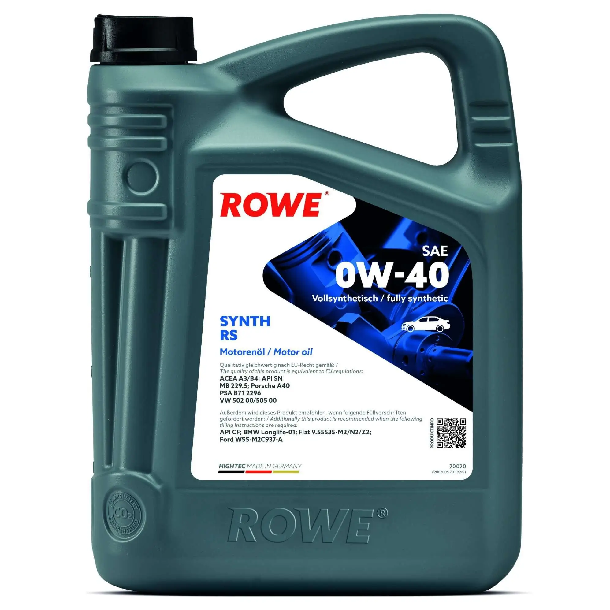 Motoröl 0W-40 5L ROWE 20020-0050-99