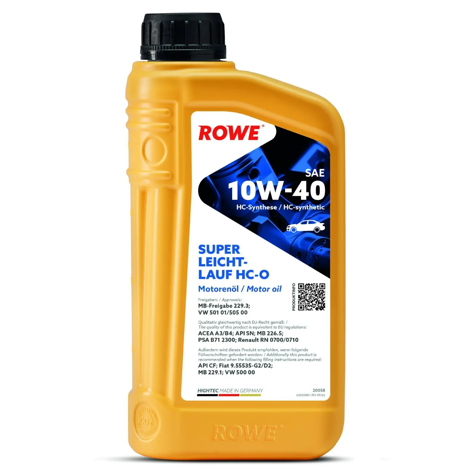 Motoröl 10W-40 1L ROWE 20058-0010-99