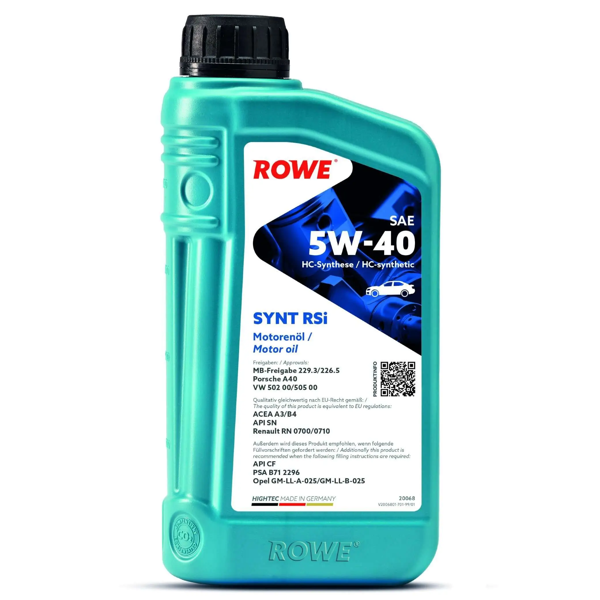 Motoröl 5W-40 1L ROWE 20068-0010-99