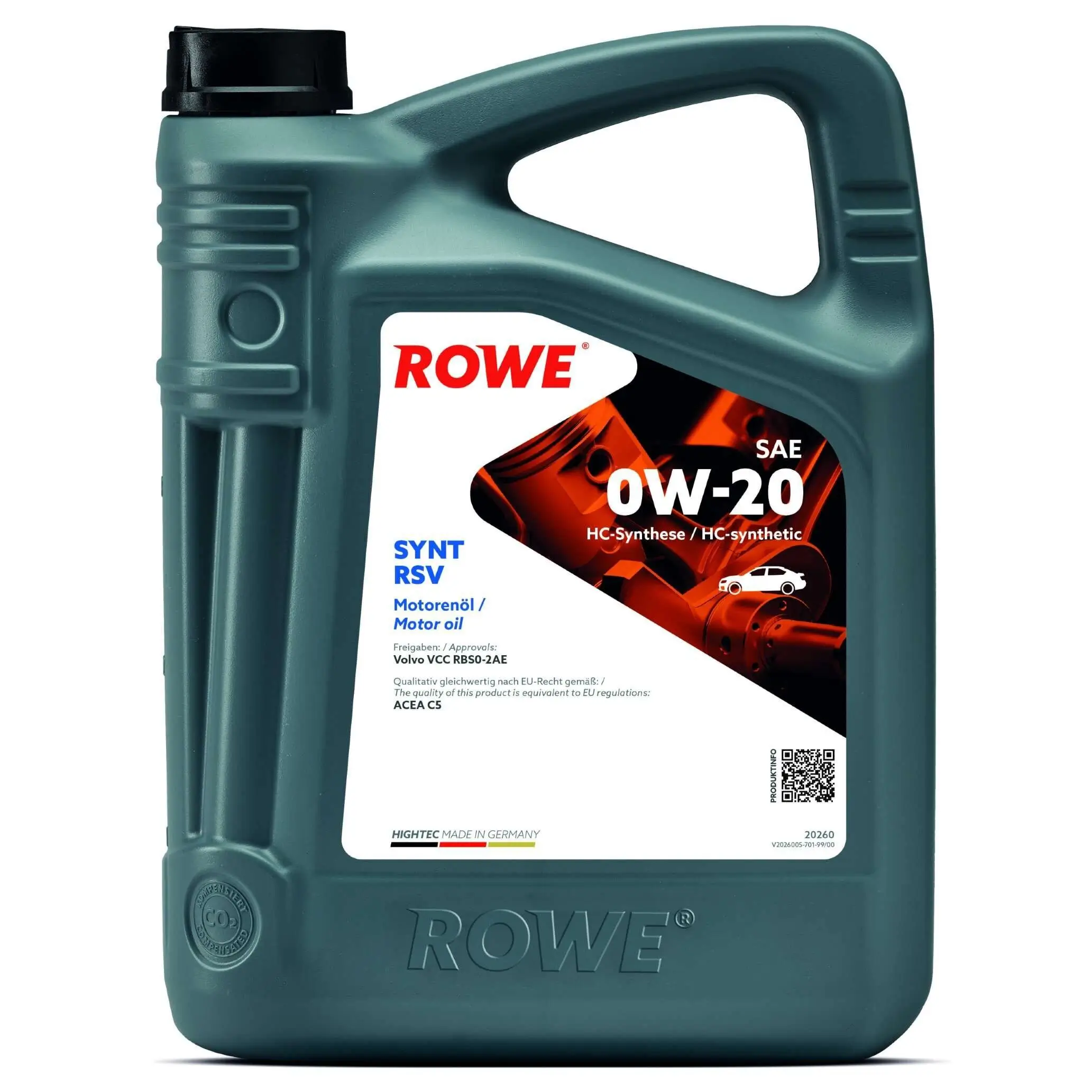 Motoröl 0W-20 5L ROWE 20260-0050-99