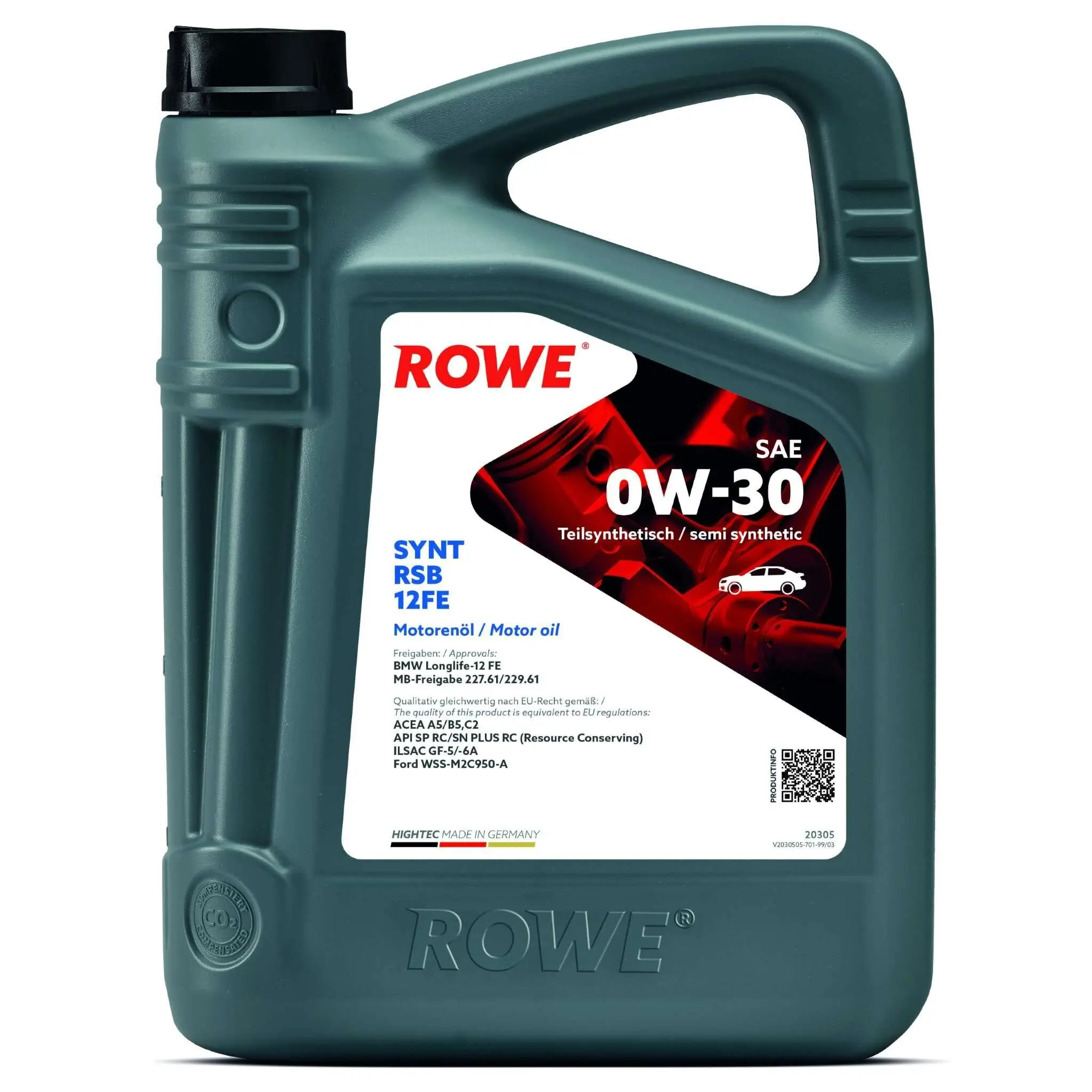 Motoröl 0W-30 5L ROWE 20305-0050-99