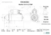 Starter 12 V 1,5 kW SEG Automotive T001002063 Bild Starter 12 V 1,5 kW SEG Automotive T001002063