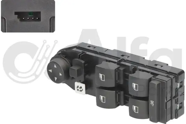 Schalter, Fensterheber fahrerseitig Alfa e-Parts AF00413