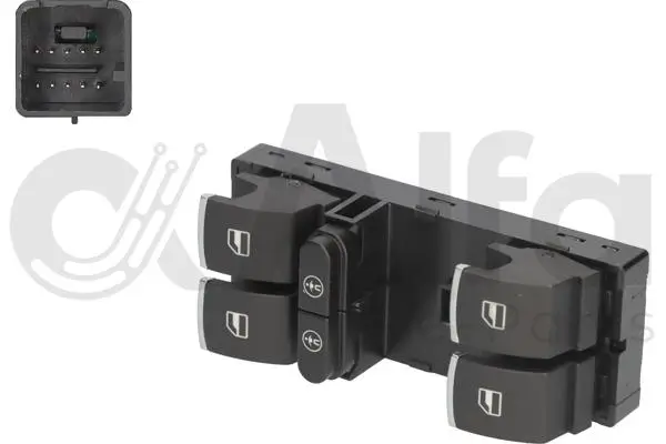 Schalter, Fensterheber vorne links Alfa e-Parts AF00429